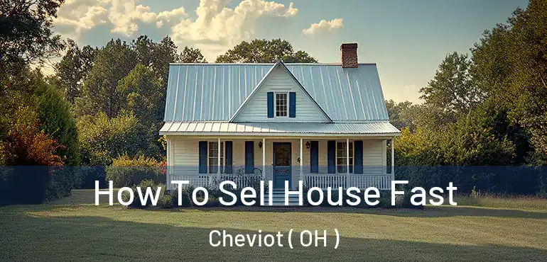  How To Sell House Fast Cheviot ( OH )