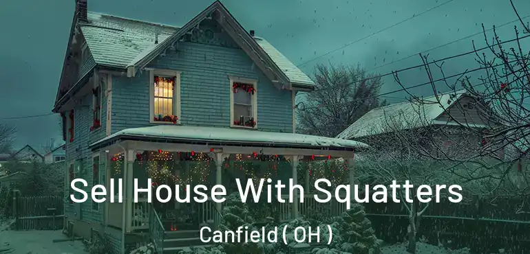  Sell House With Squatters Canfield ( OH )