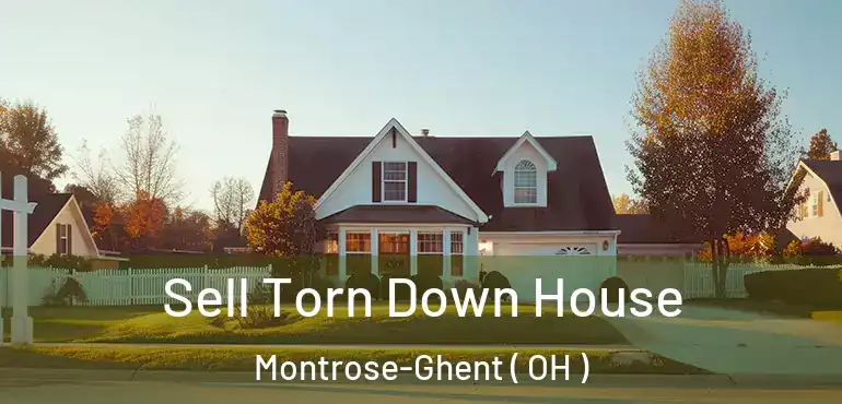  Sell Torn Down House Montrose-Ghent ( OH )