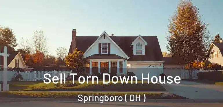  Sell Torn Down House Springboro ( OH )
